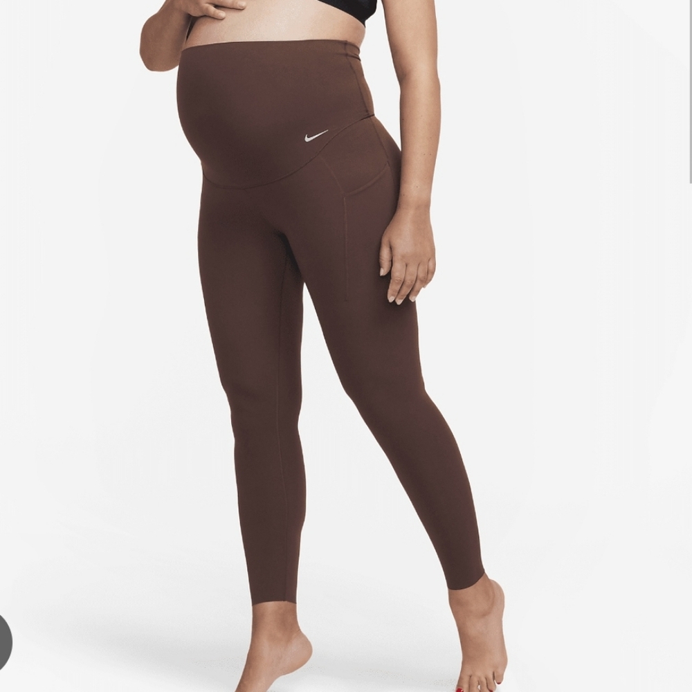 Nike Zenvy Maternity Gentle-Support High-Waisted 7/8s Leggings with Pockets